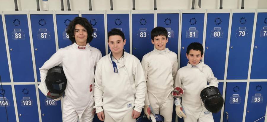 Jaime Luque a las puertas del podio en el Campeonato de Madrid sub-15 de Esgrima