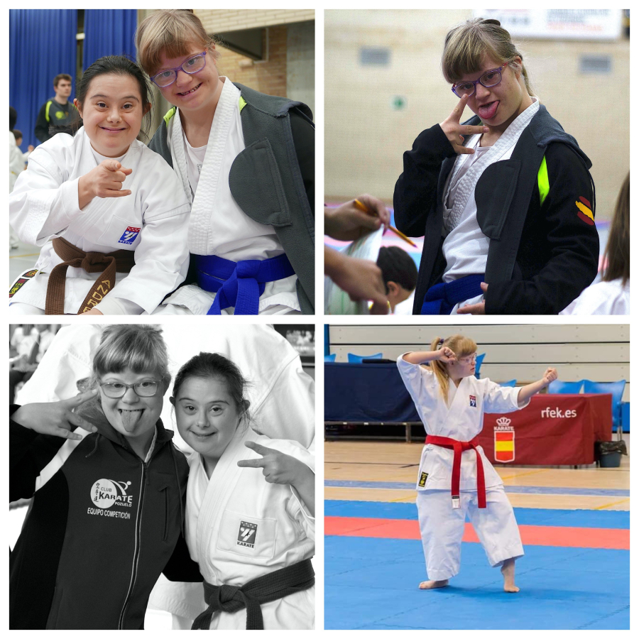 Personas con discapacidad intelectual entrenan con el Club Karate Pozuelo