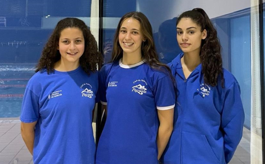 Tres nadadoras del Club de Natación Pozuelo en las selecciones madrileñas infantil y junior 