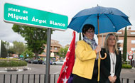 La alcaldesa, Susana Pérez Quislant inaugura la Plaza Miguel Ángel Blanco (Se abre en ventana nueva)