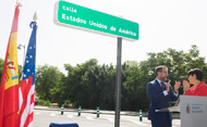 Inauguración de la calle 'Estados Unidos de América' (Se abre en ventana nueva)