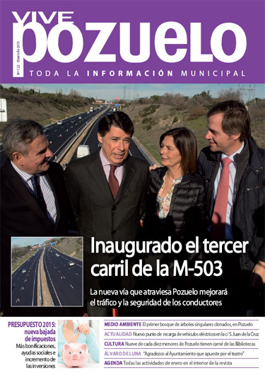 Revista municipal Vive Pozuelo, Enero 2015