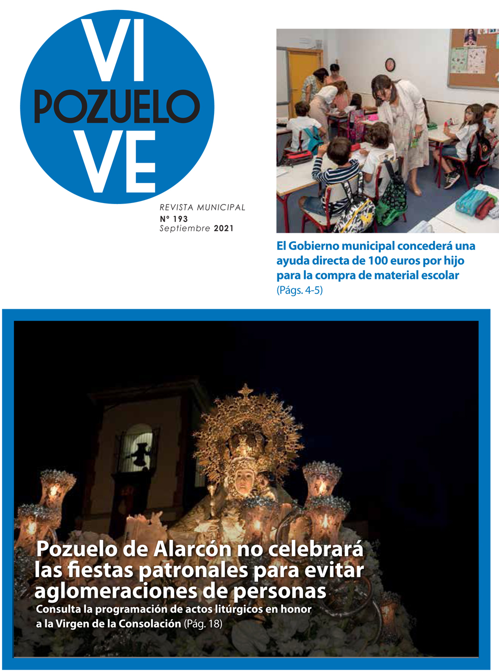 Portada revista Vive Pozuelo Septiembre 2021