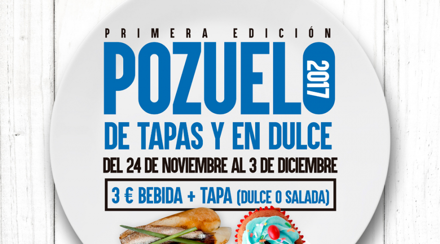 Cartel de Pozuelo de Tapas y en Dulce