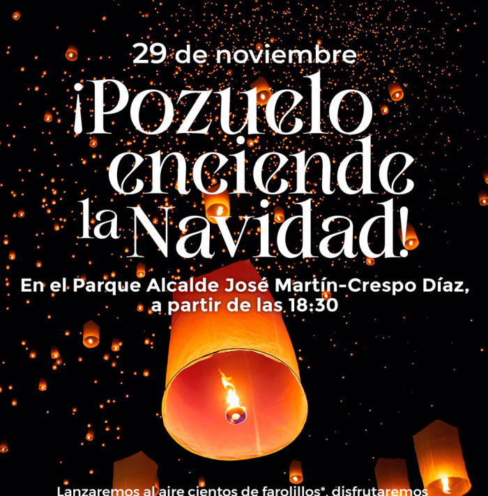 Cartel Encendido de la Navidad Pozuelo de Alarcón